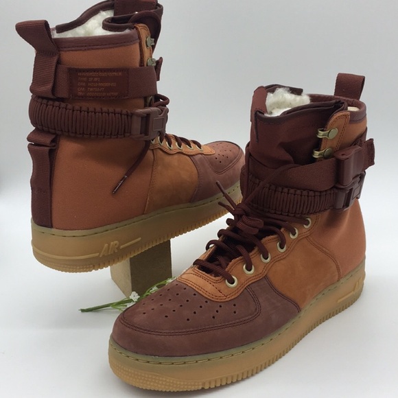 Nike SF AF1 PRM dark russet/pueblo brown - Picture 7 of 8
